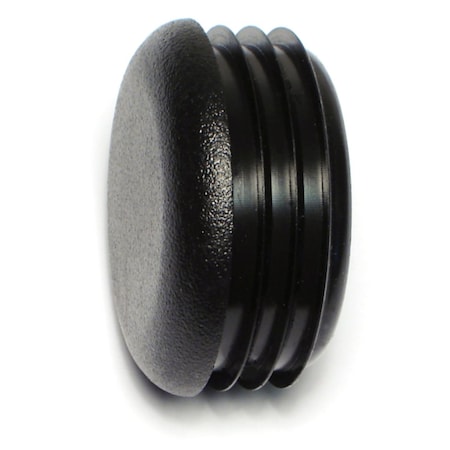 Midwest Fastener 1-3/4" Black Plastic Round Cap Plugs 2PK 76665